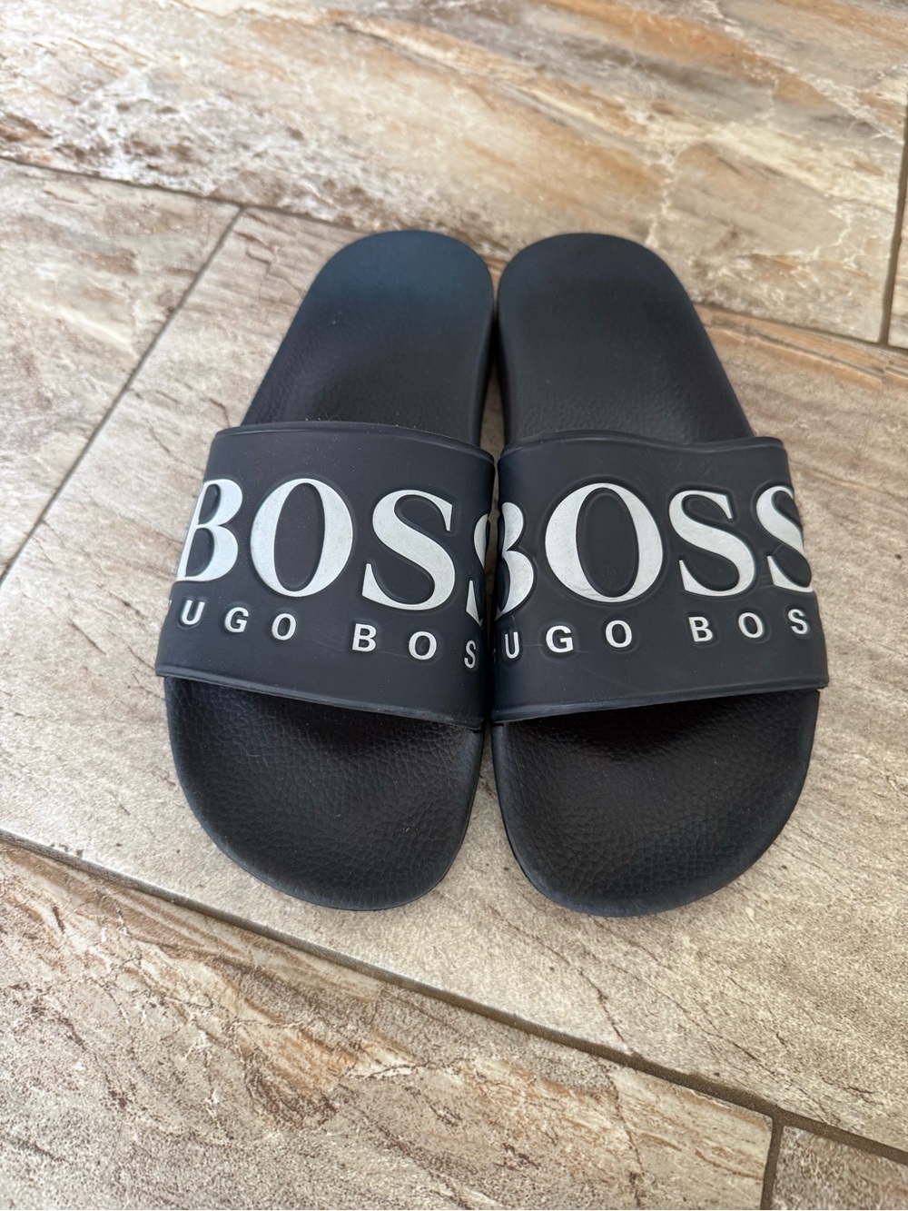 Hugo Boss Dark Blue Slide - Size 42EU